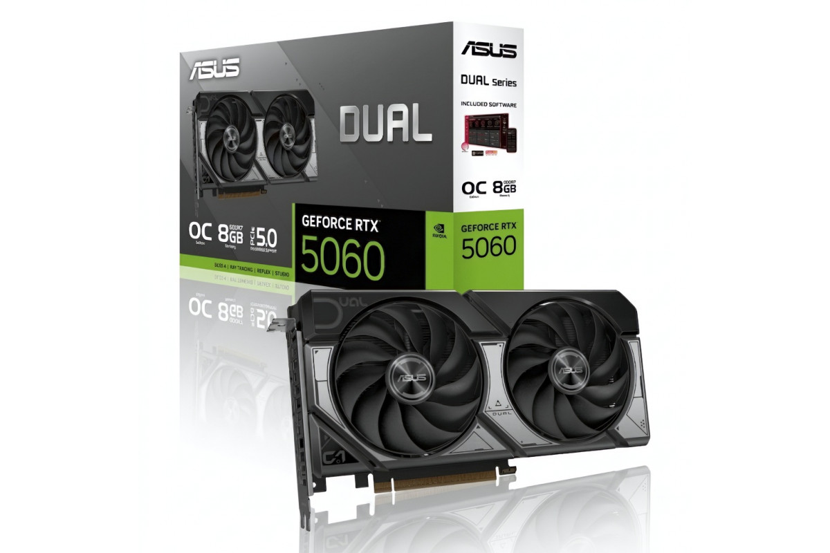 Купить в Ашхабаде Видеокарта GeForce RTX 5060 8 GB ASUS Dual OC